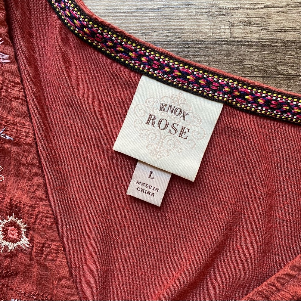 Rust colored boho top - Picture 2 of 2